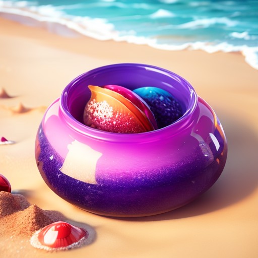 masterpiece,best quality,
on the beach,fantastic coloured glaze,shell,